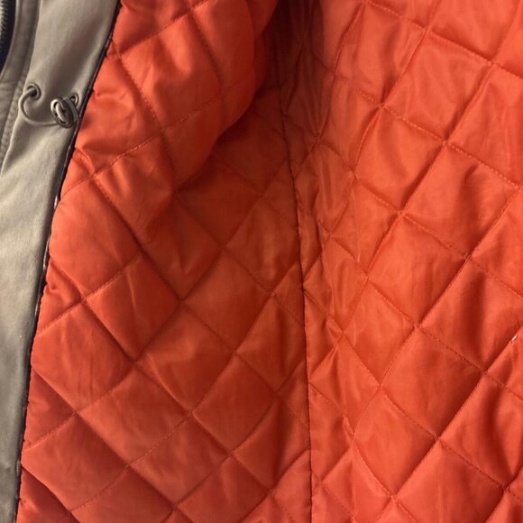 STEVE MADDEN Small Coat Khaki Beige Removable Hood Full Zip Warm EUC. Barn - Picture 7 of 12